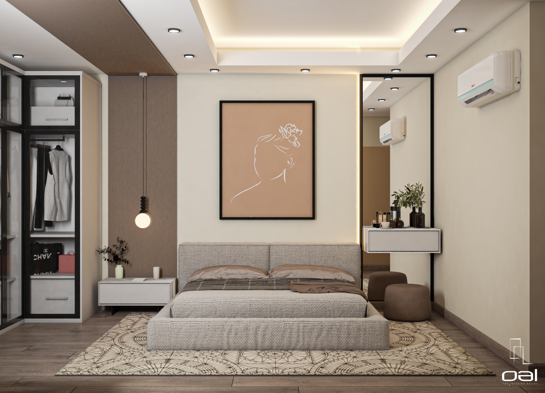 女孩卧室带浴室设计丨埃及丨OMNIA NASR AL SHAER-0