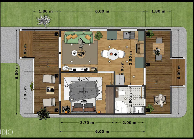 6 · 6米全房间小房子设计-18