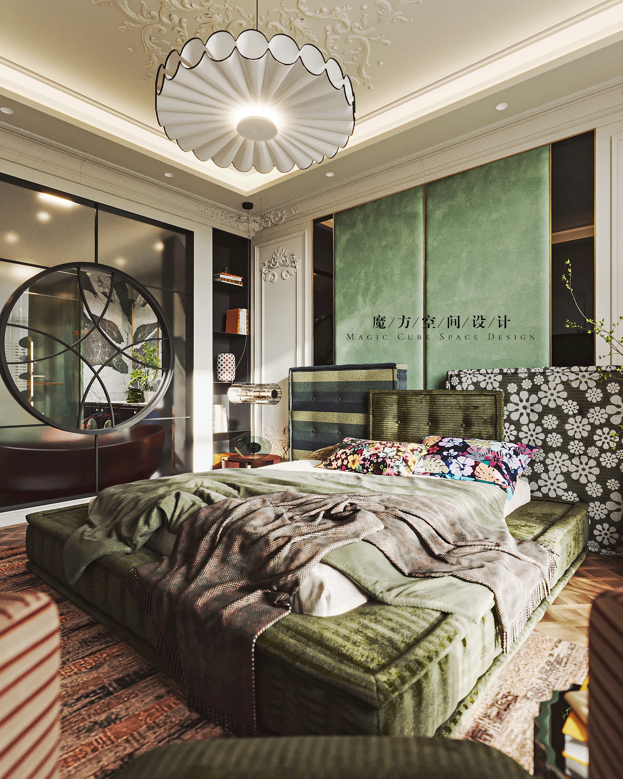 天津•法式复古住宅设计项目丨中国天津丨魔方空间设计-29