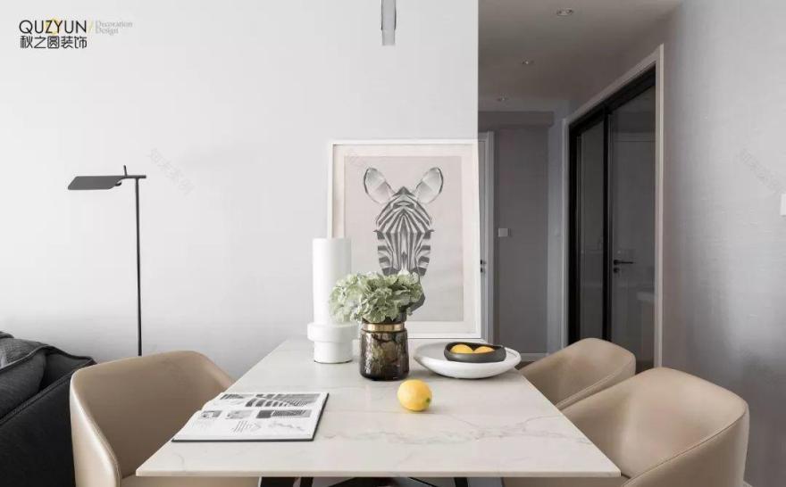 公园大厦 88 平现代简约设计,原木地板与无吊顶展现自然美感-11