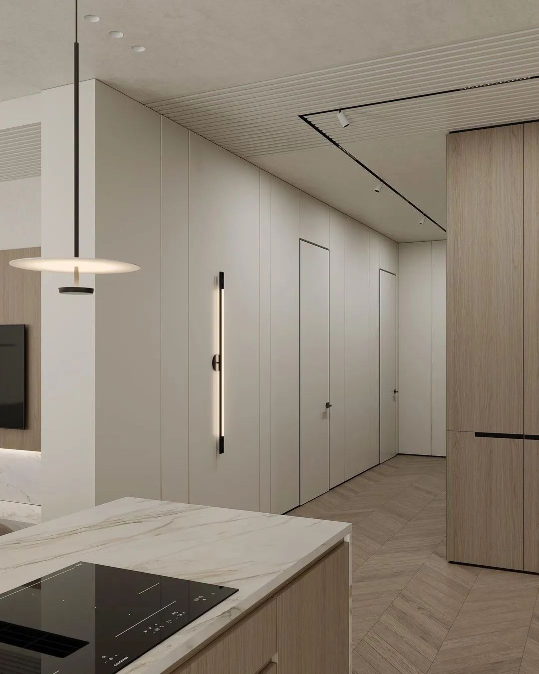 奶油色调的现代空间设计丨俄罗斯圣彼得堡丨DE&DE Studio-13