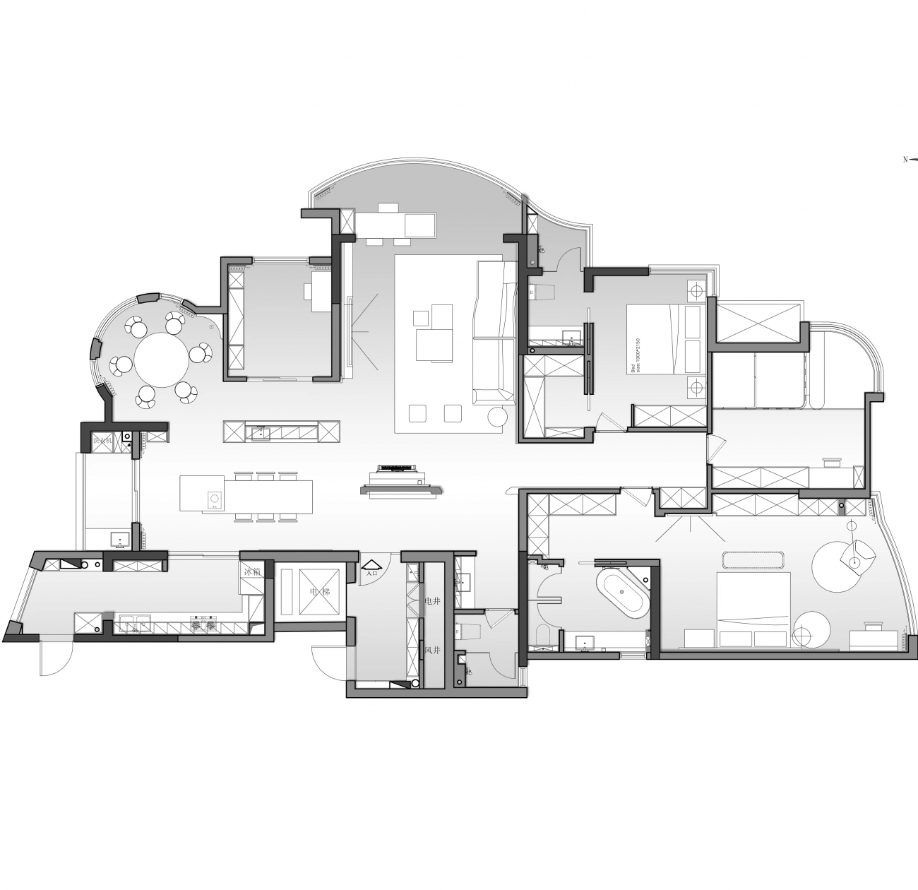 双餐厅原木住宅设计丨中国仙桃丨得间设计-6