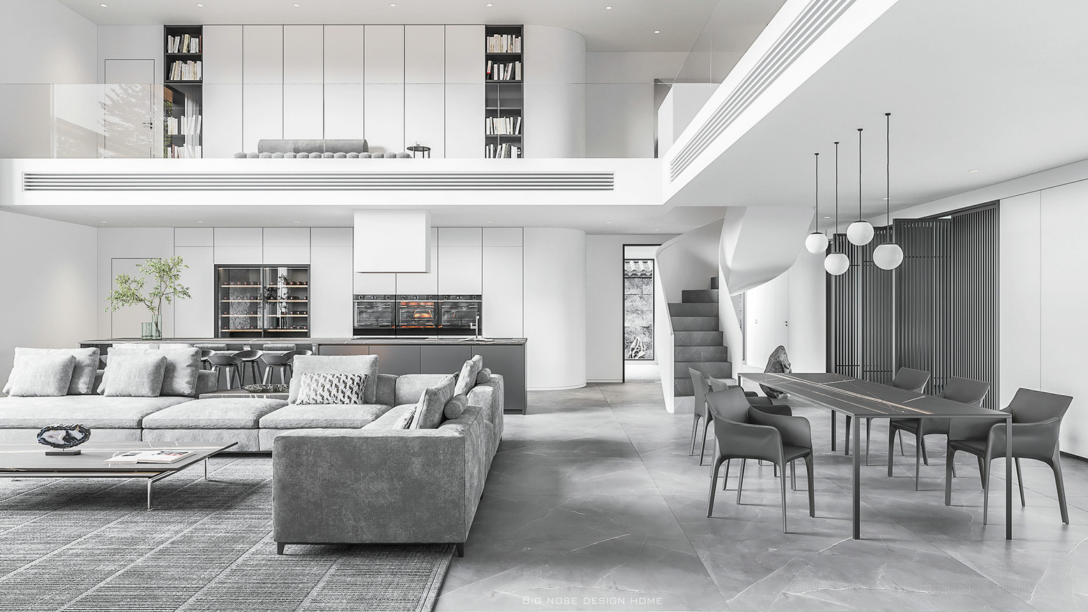 Big nose设计 现代写意别墅-3