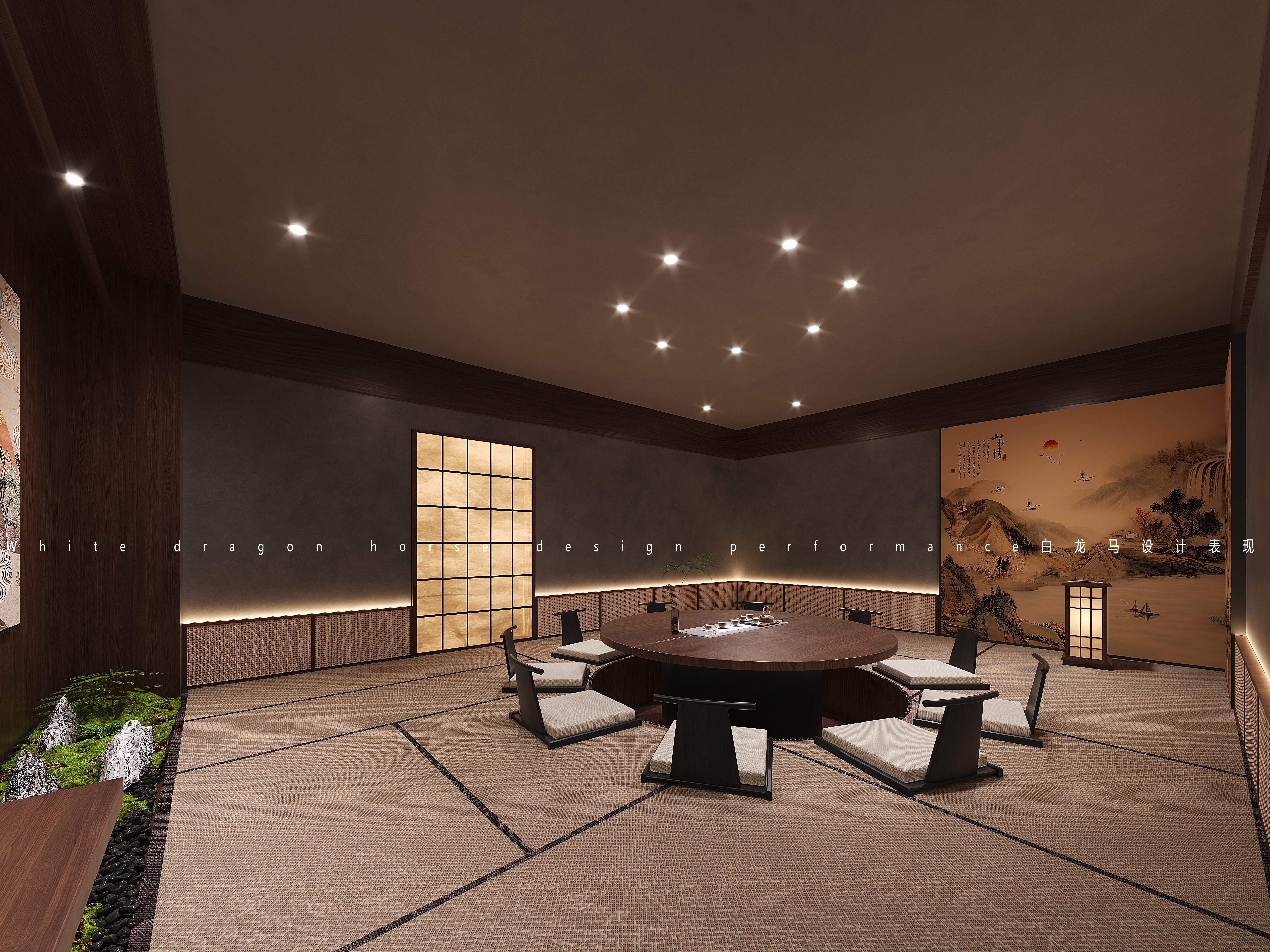 日式餐厅工装效果图-4