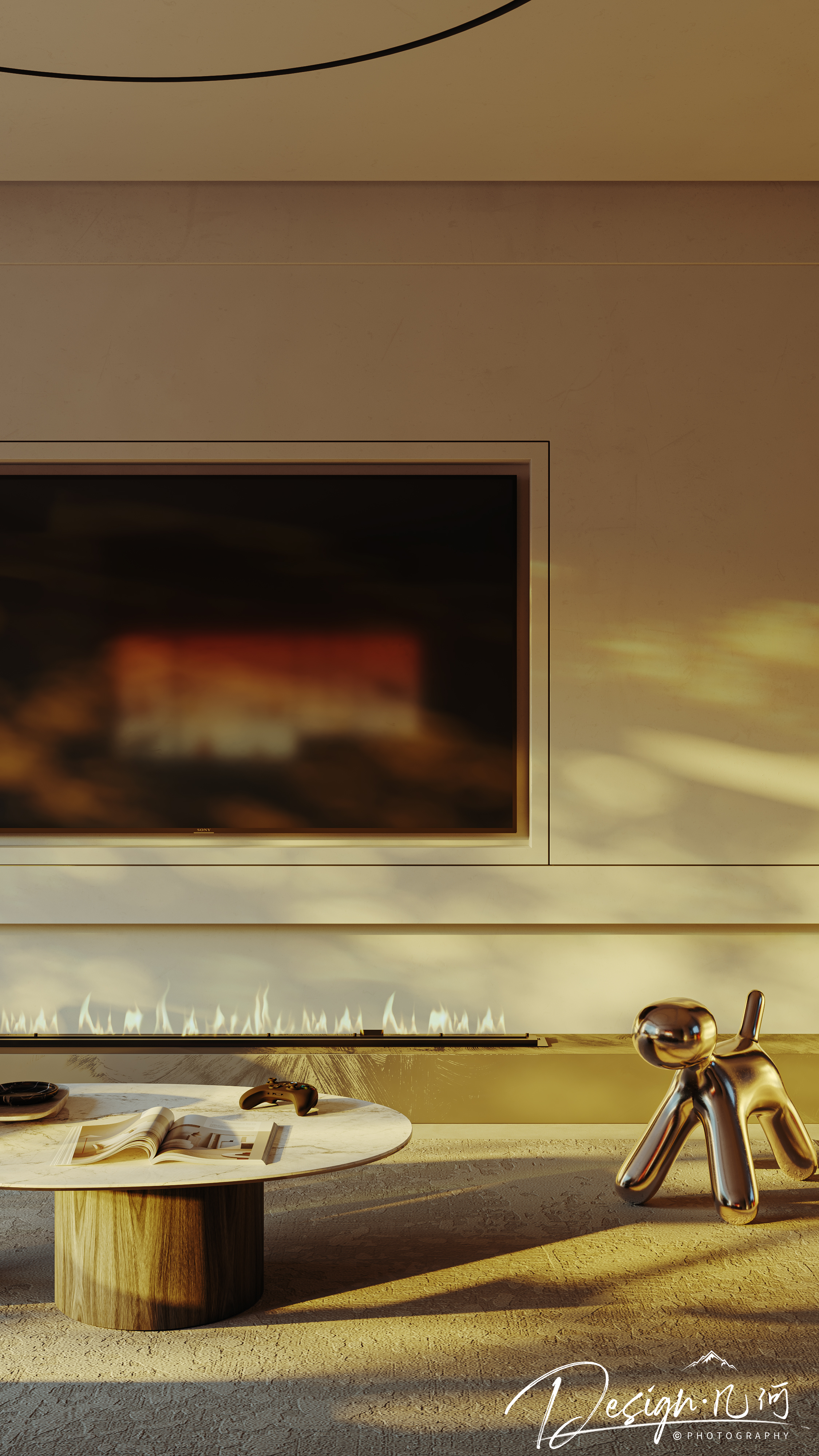 几何空间视觉表现 | 星海国际现代客餐厅（黄昏）-9