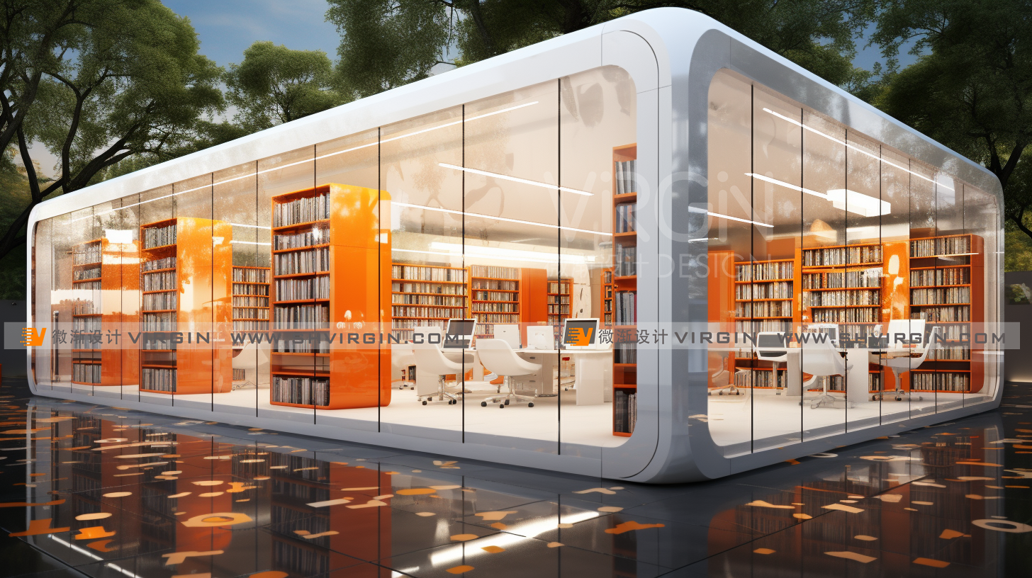 智能图书室|装备式自习室|装备式图书展-5