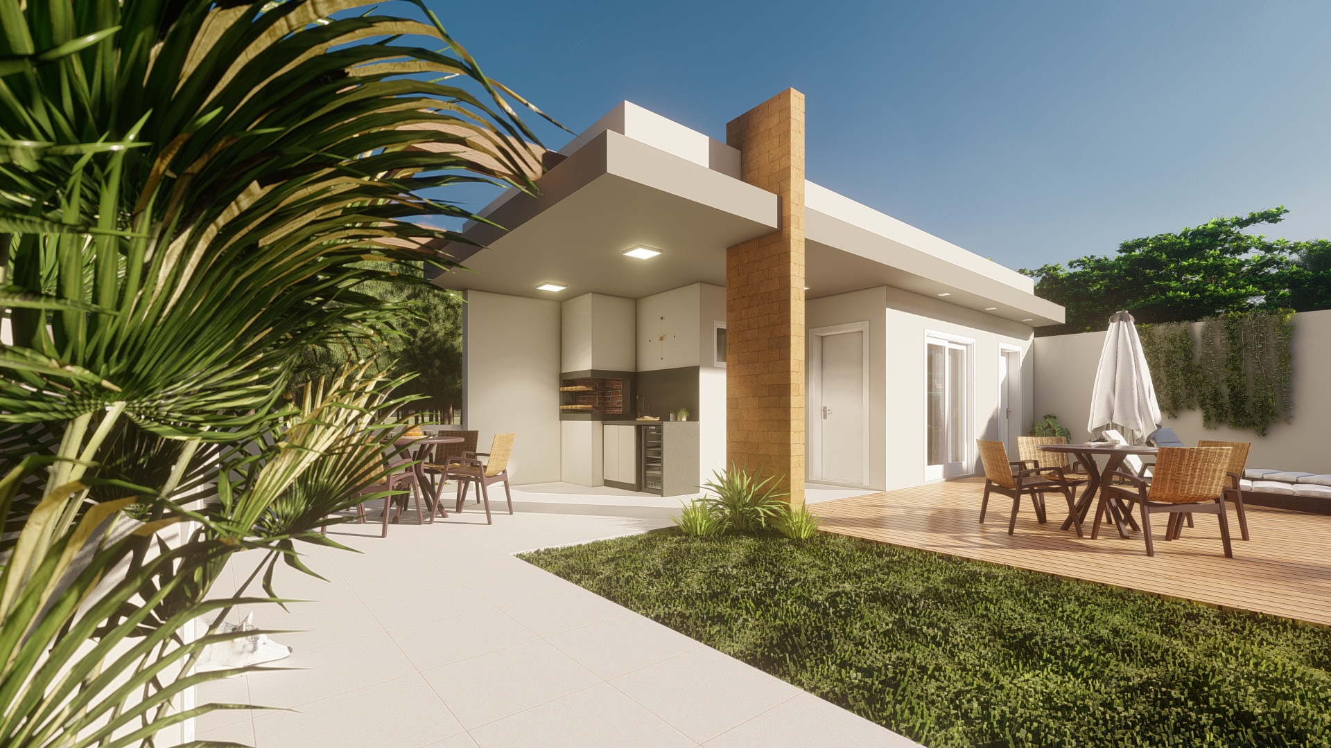 QUIOSQUE E PISCINA TC-3