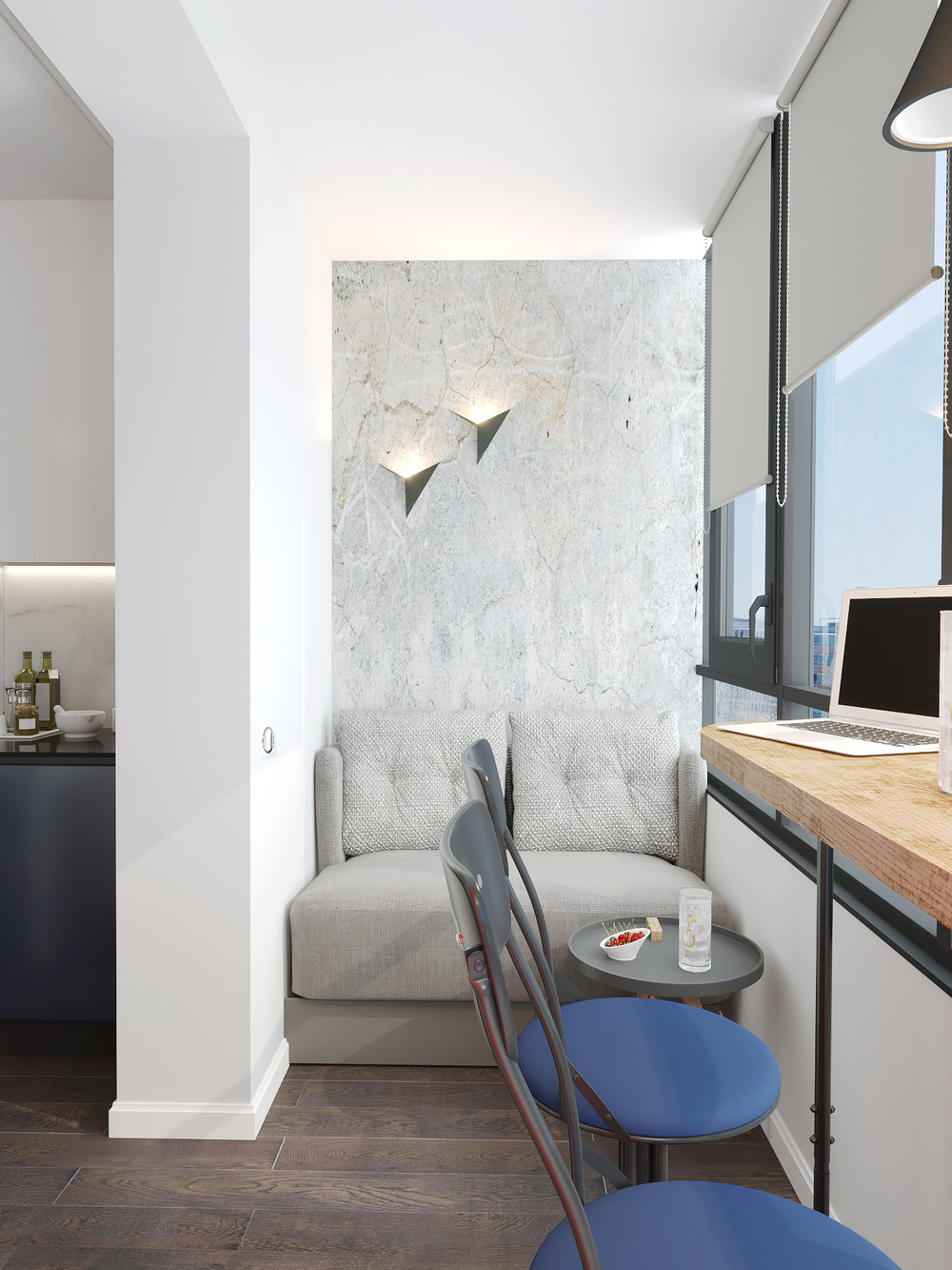 小型带阳台厨房设计项目-18