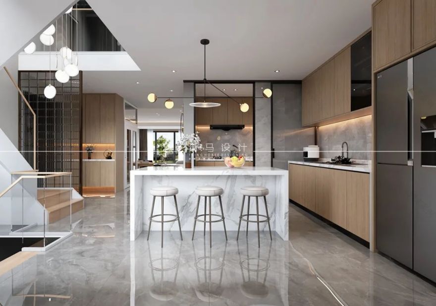 琉森水岸底跃丨青马别墅设计-27