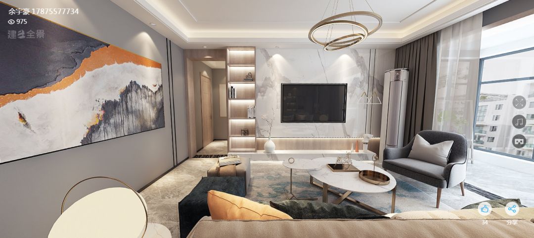 北辰三角洲 C2 区唐宅，现代轻奢风打造舒适生活空间-55