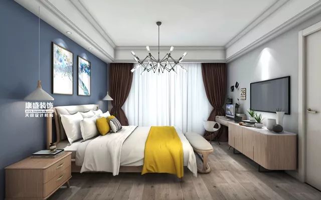 康盛装饰┃175㎡北欧风私宅 | 自然色彩的活力空间-44