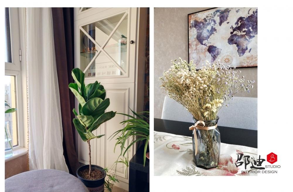 138㎡美式混搭实景展示,旧家具新用打造收纳空间-2