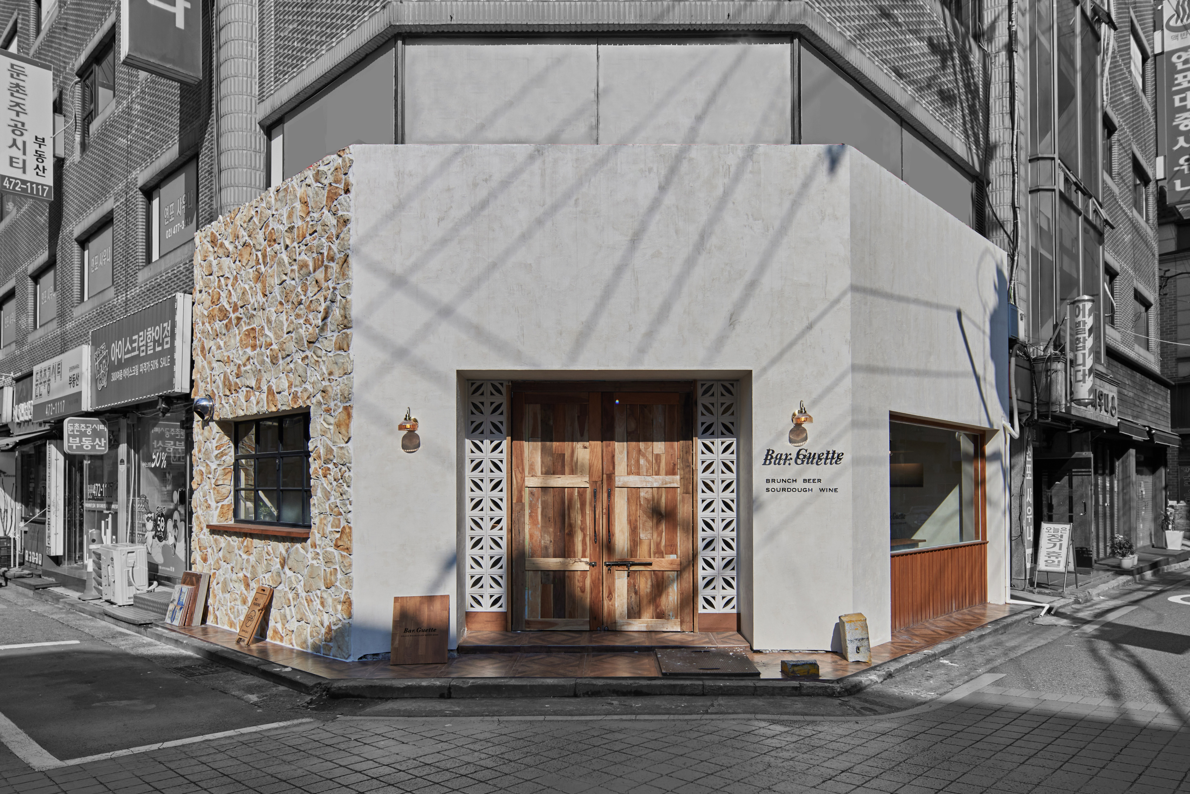 13 坪欧式风咖啡厅，白色&木质调氛围营造-2