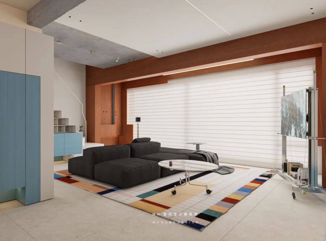 【首发】MH设计新作：色彩·情绪▏彰显个性跃层空间的趣活之境-16