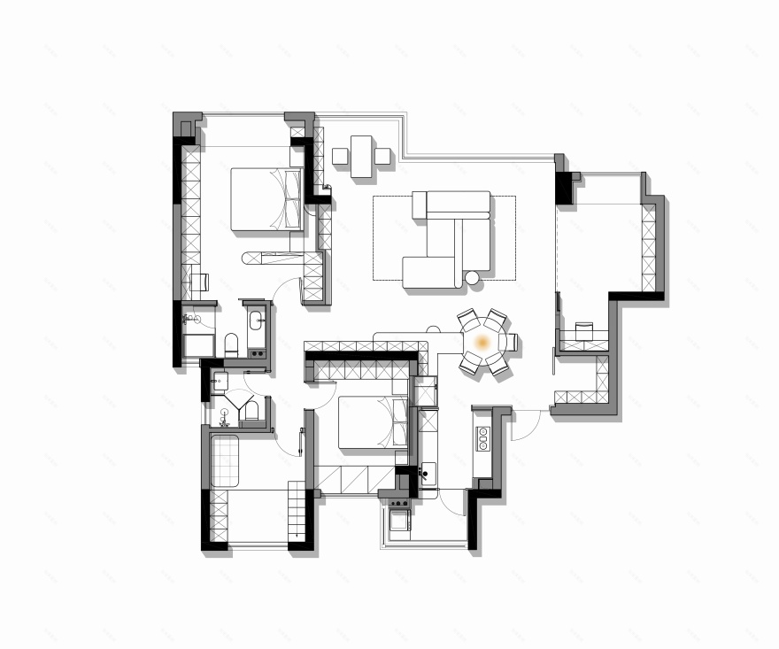 《予心》成都138㎡适童化改造丨中国成都丨宏福樘设计-45