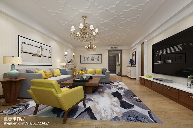 三居150平米装修案例·“中国大管之父”刘奇之家丨董志雄-12