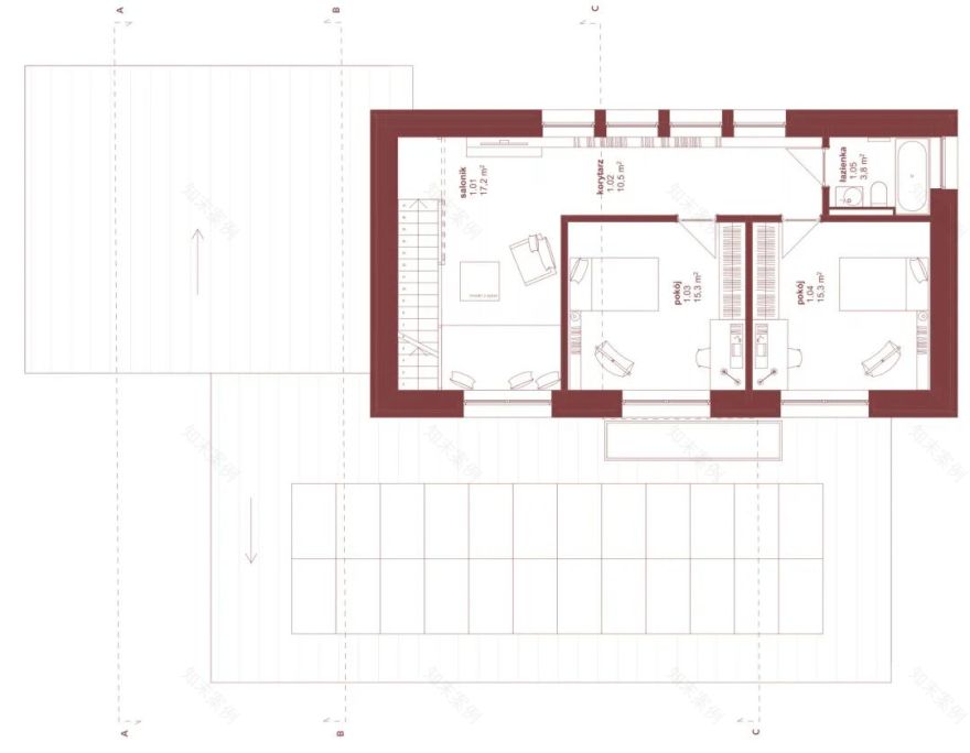 卡萨拉斯玛格丽塔斯公寓(Casa常见指房子、公寓等,由于缺乏更多背景信息,一般以公寓来常见处理,但根据具体场景这里也可能表示其他场所;Las Margaritas音译过来是拉斯玛格丽塔斯 ,它可能是具体的人名、地名等,可根据实际情况进一步确认指代对象及更合适的译法,如果是酒店、度假村等也可纠正信息重新让我翻译 )丨哥伦比亚丨Trópico Arquitectura-59