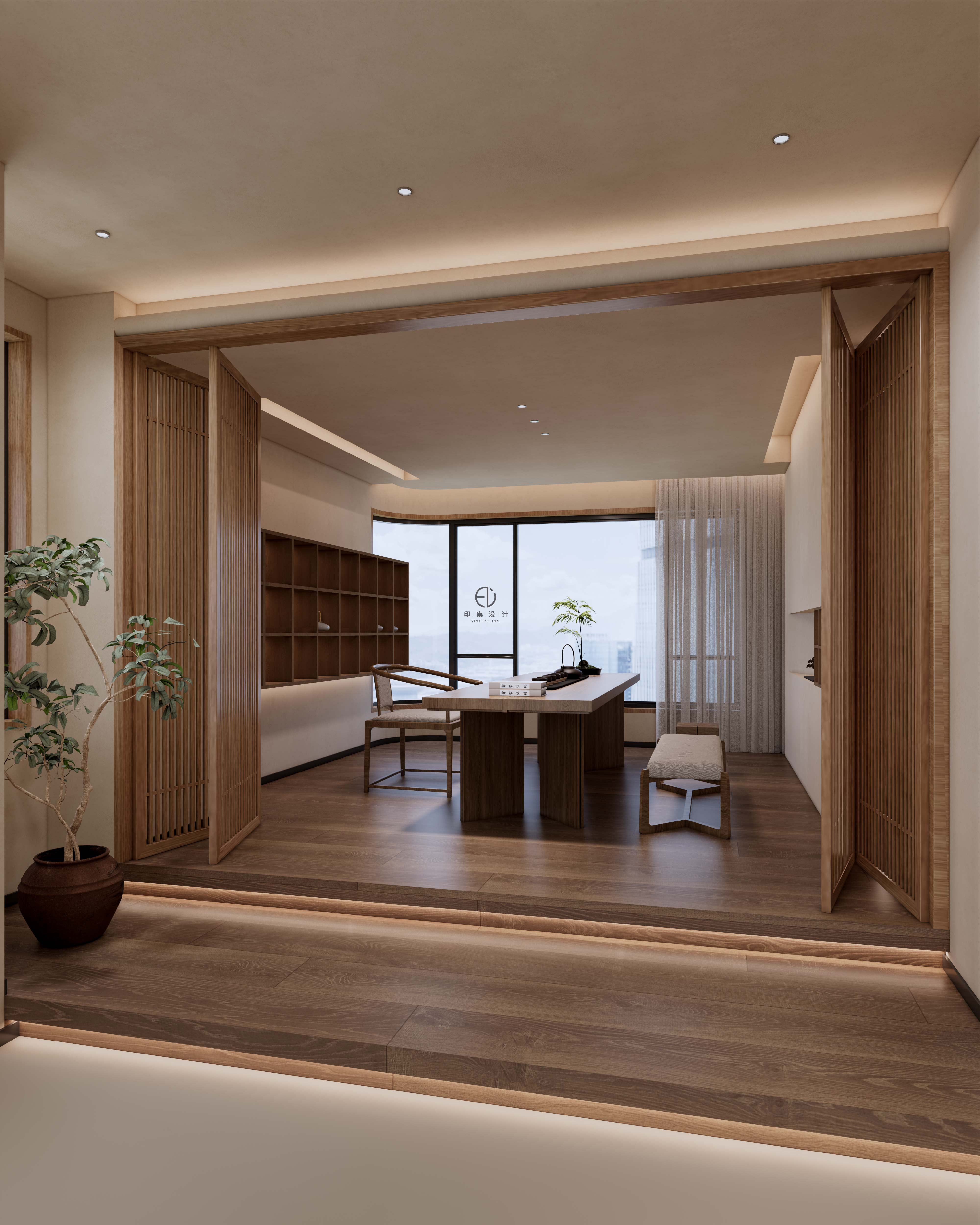 233㎡黑胡桃中古风，东方雅境，大美不言-20