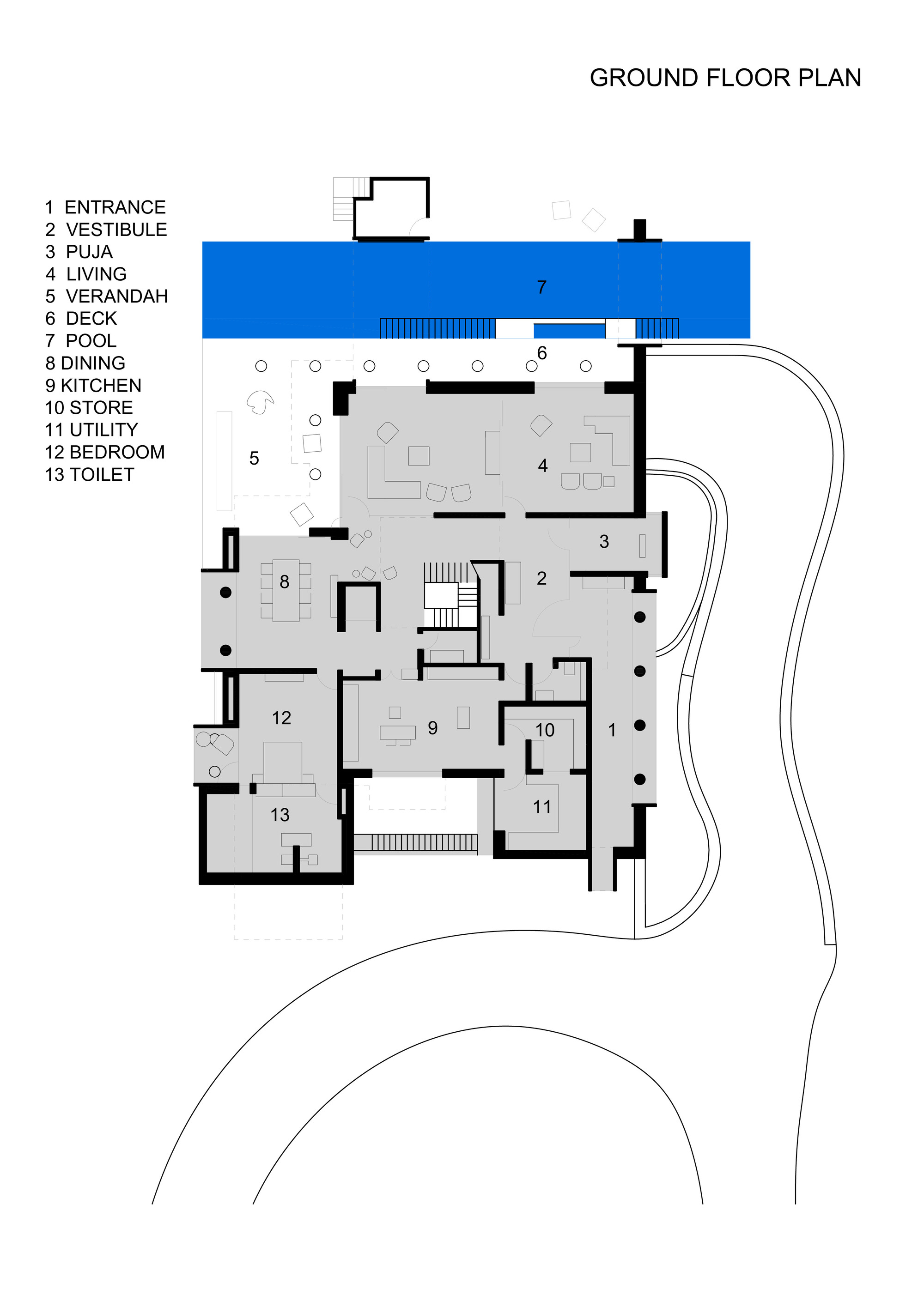 通向海景房的 150 级台阶丨印度丨Matharoo Associates-26