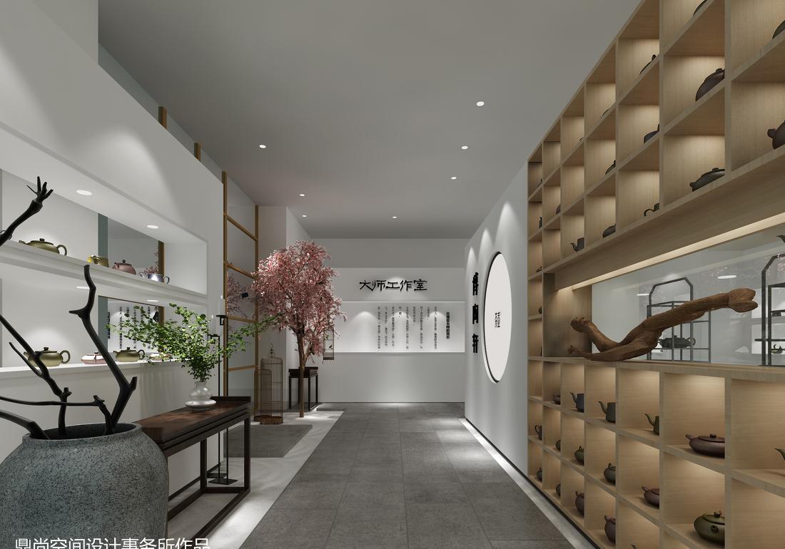 茶砂壶展厅 | 现代简约中式之美-4