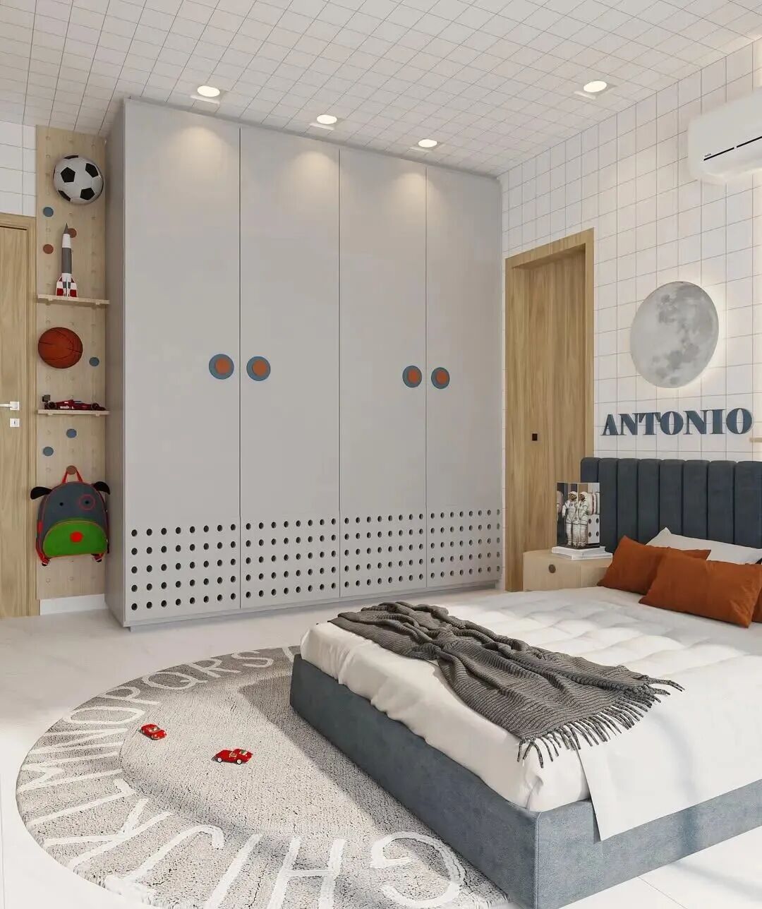 30款儿童房衣柜定制案例丨中国唐山丨业之峰-23