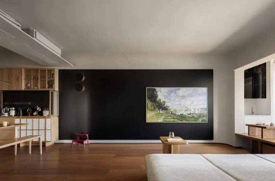 成都128㎡三居侘寂风装修:15万全包,重塑家庭互动与舒适-11