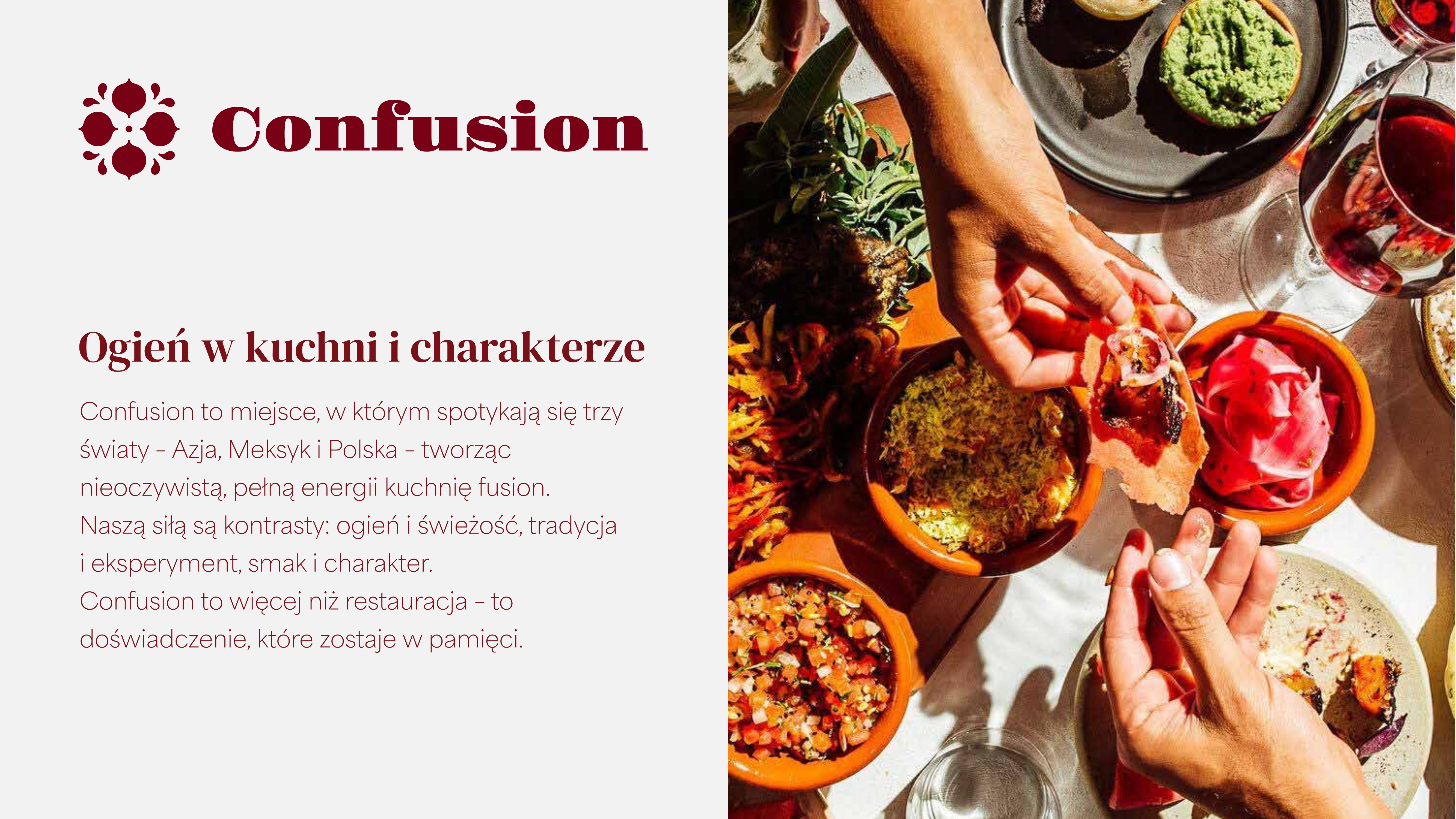Confusion, czyli kuchnia fusion - Identyfikacja marki-0