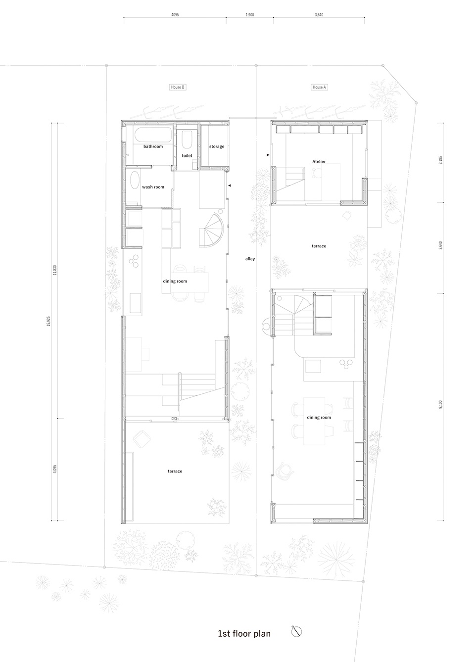 东京绿意盎然住宅丨日本东京丨UNEMORI ARCHITECTS-43