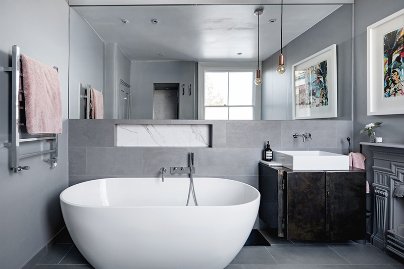 伦敦灰色调公寓的活力点缀-26