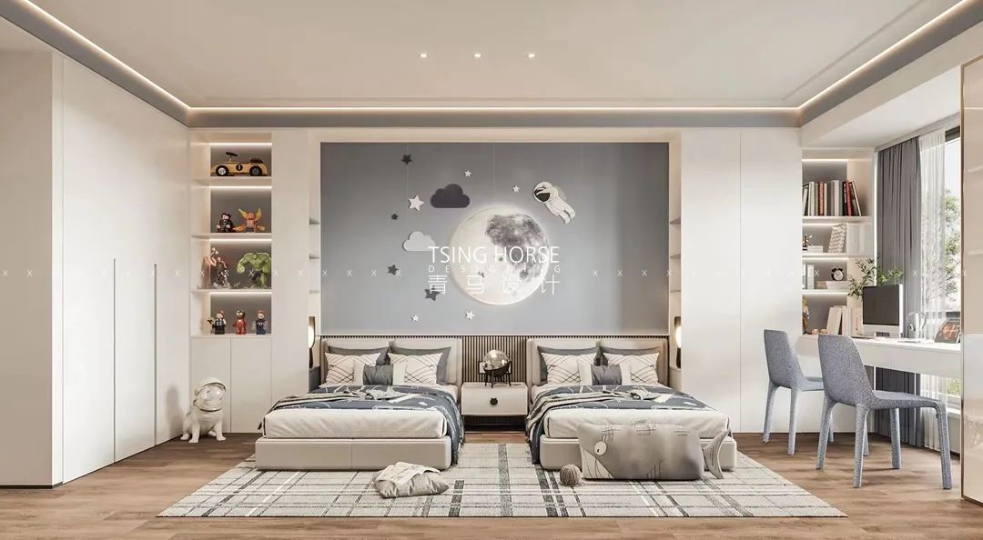 龙湖景粼天序意式轻奢大平层丨中国西安丨青马别墅设计-45