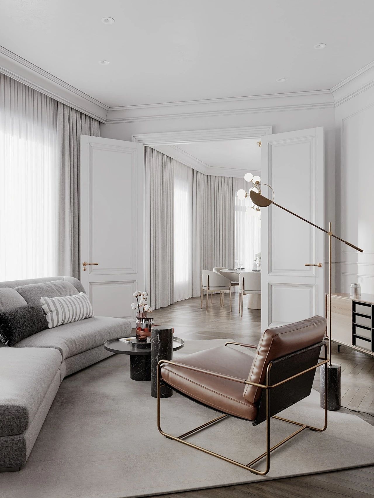 120㎡现代原木风公寓丨俄罗斯莫斯科丨Tanya Bykovskaya-38