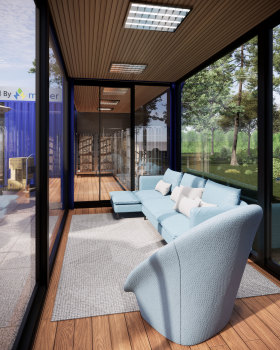Container Showroom pickup point