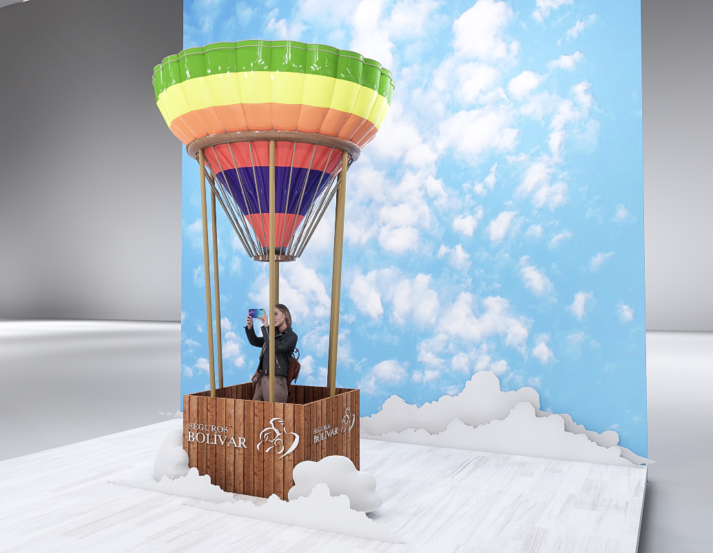 Stand comercial Seguros Bolivar - Laos logistica-9