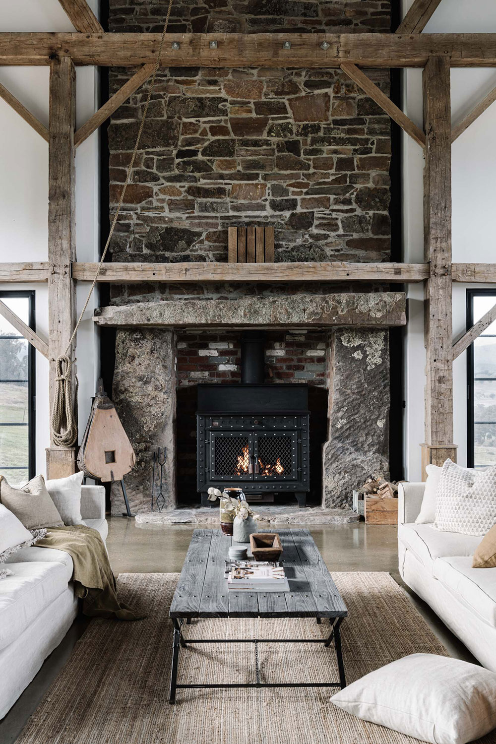 澳大利亚的 160 年美式古董 barn 改造-7