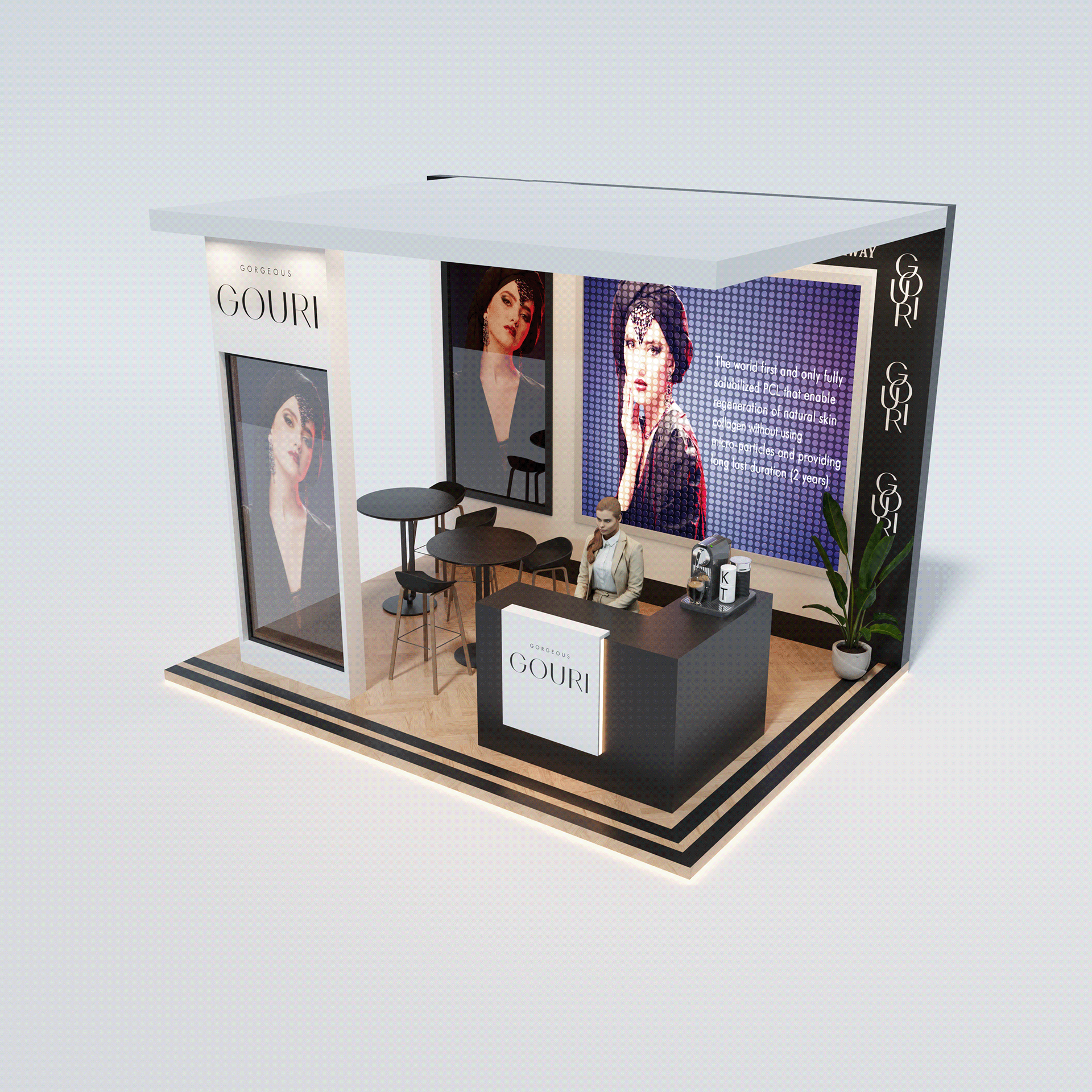 Brand Cosmetics Booth 室内设计丨沙特阿拉伯-6