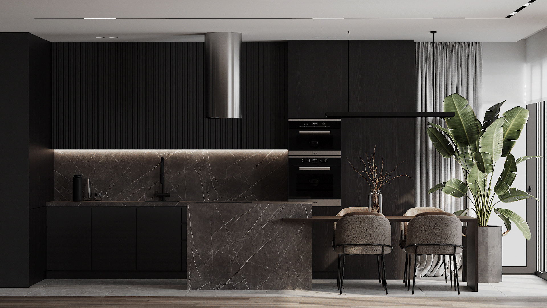 84㎡黑色与橙色 用时尚活力点燃激情夏日                     -8