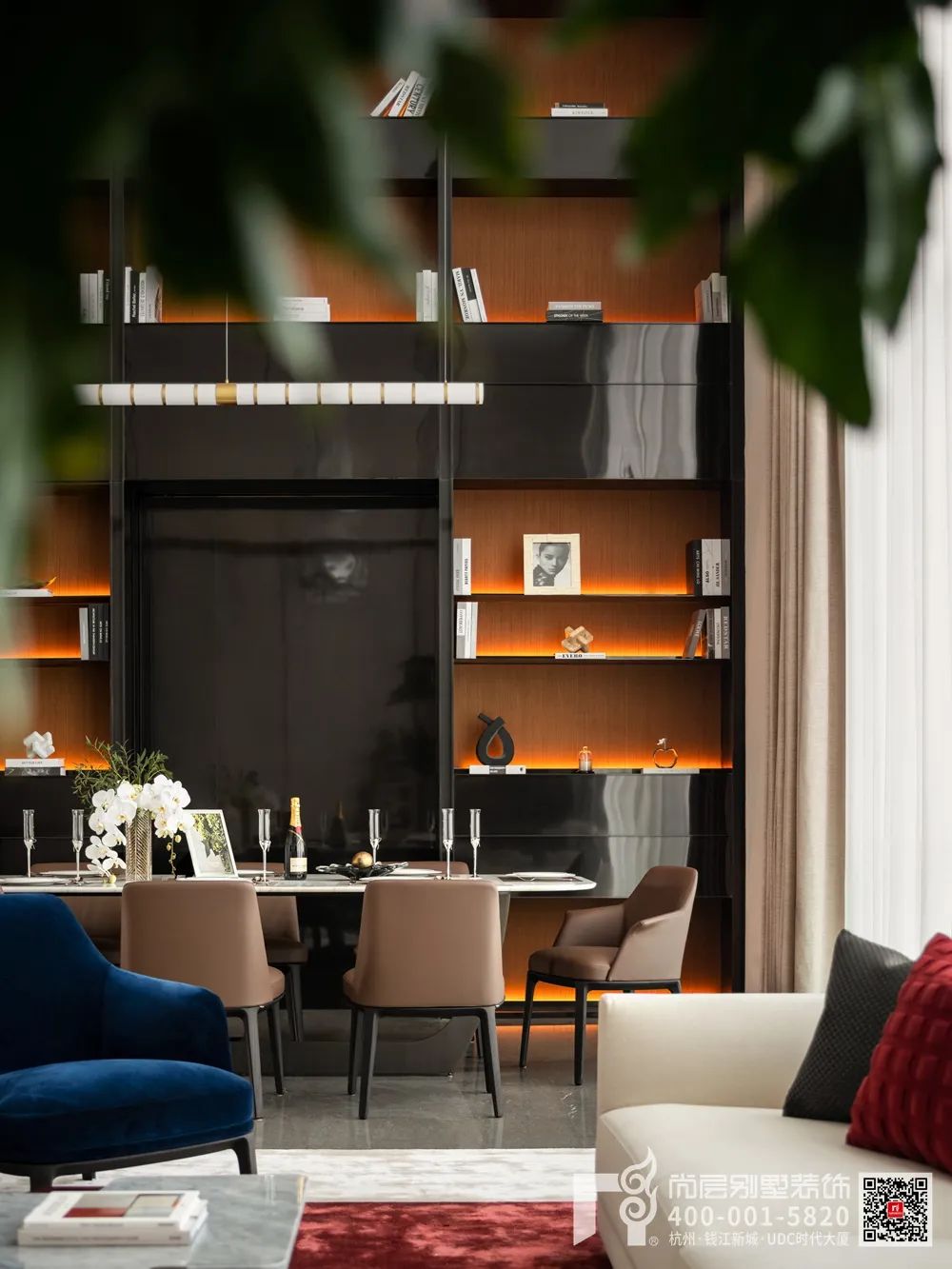 现代意式别墅丨杭州尚层装饰-23