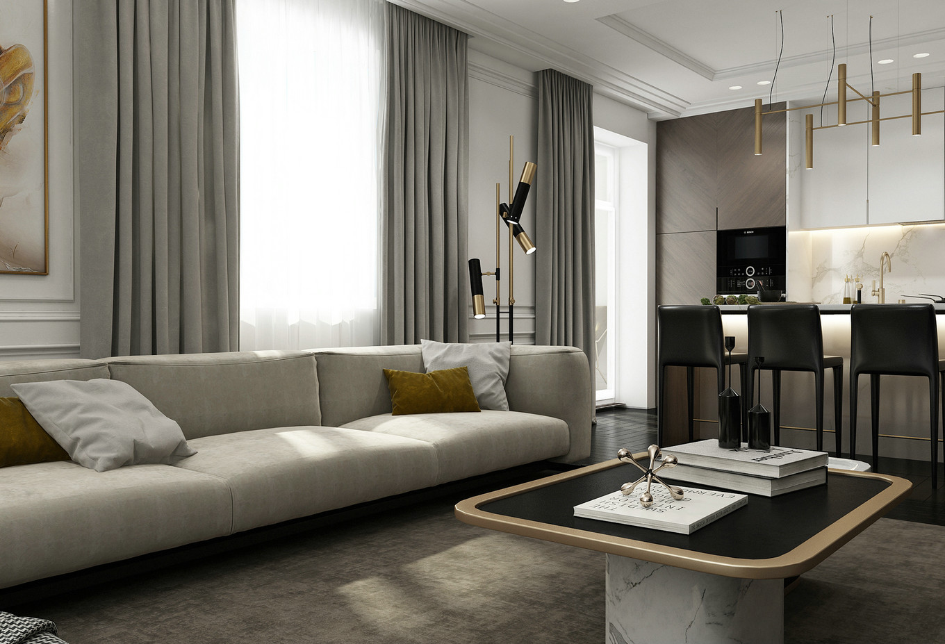 简约温馨的现代生活空间-3