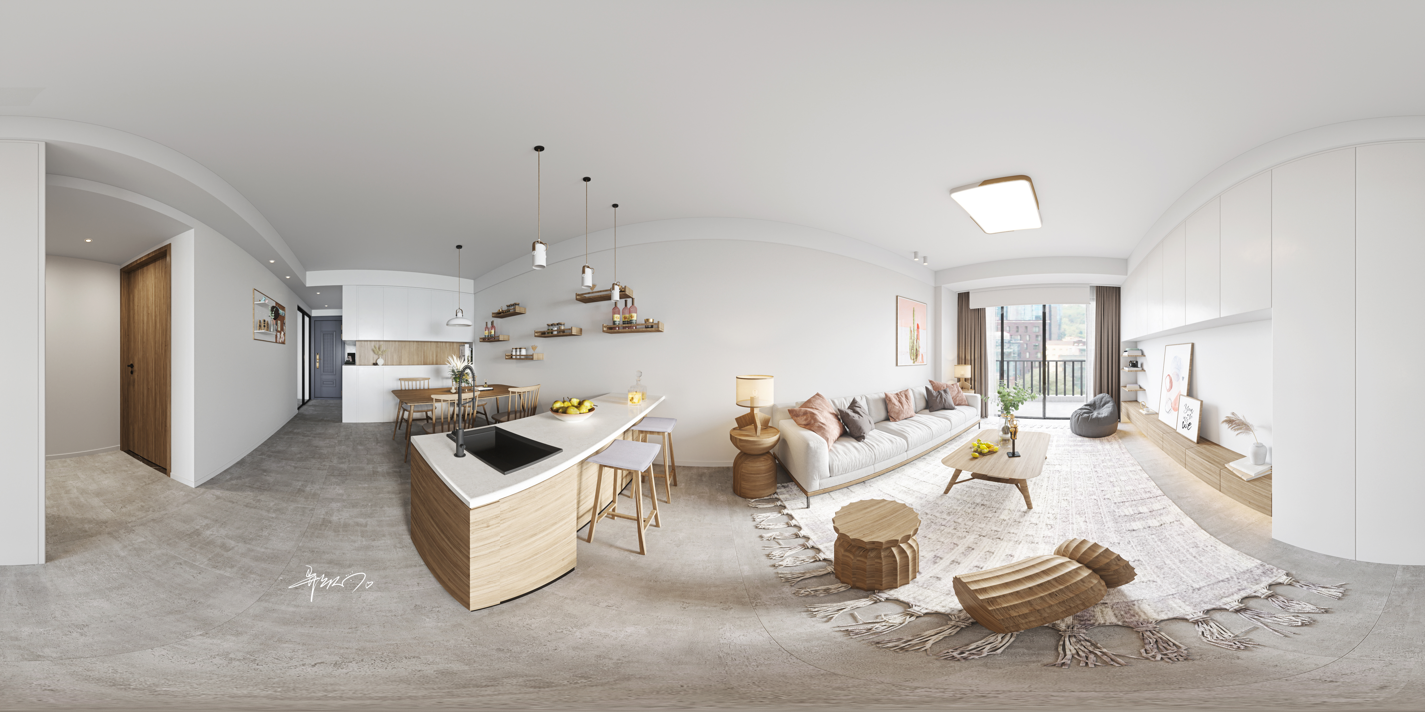 北欧简约风办公空间设计-15