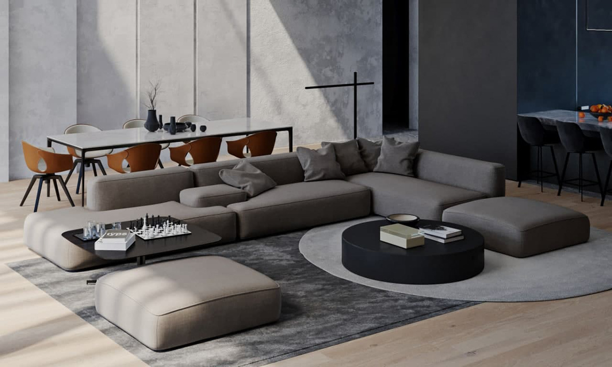 乌克兰 600平超大空间简约设计！-5