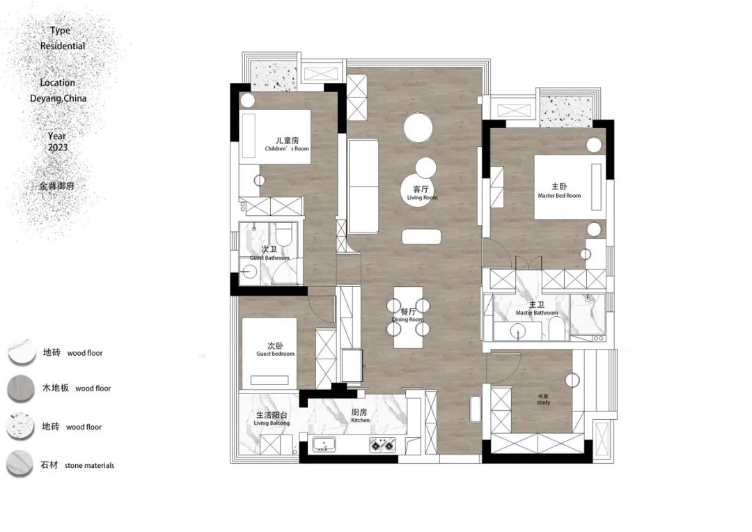 德阳金尊御府法式轻奢家居设计丨中国德阳丨憬致设计事务所-26