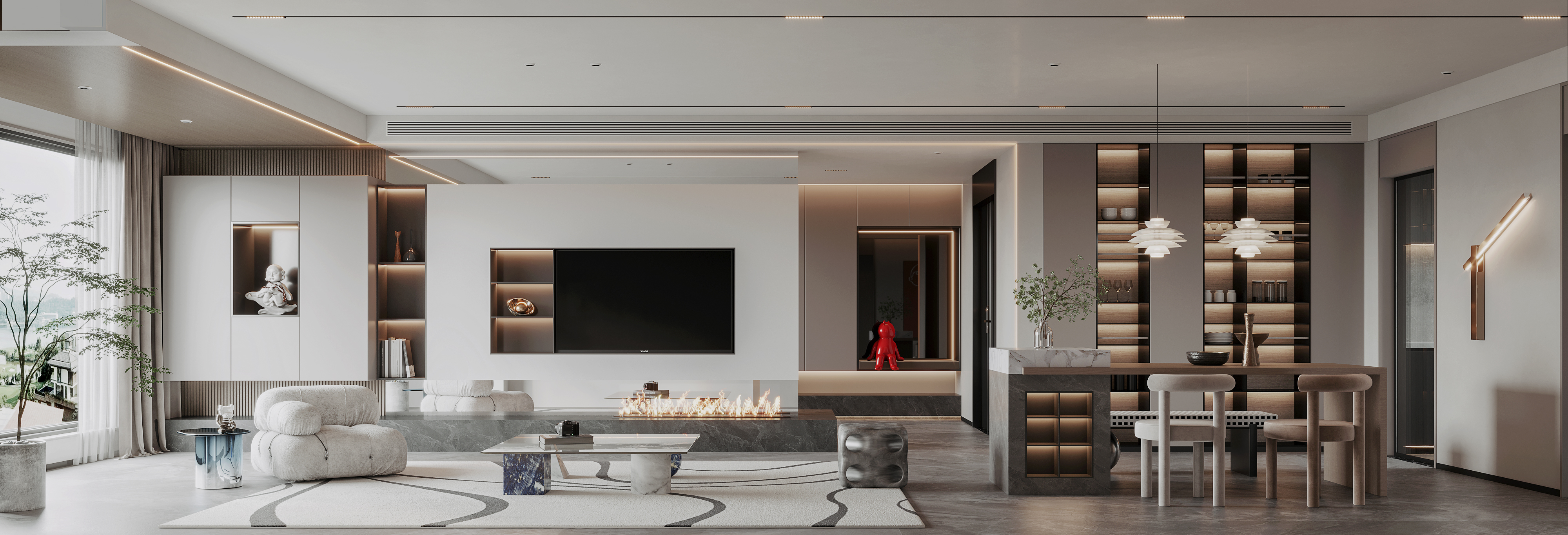 现代清新空间表现-2