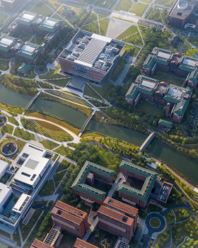 华南理工大学广州国际校区二期景观河道及配套水闸工程丨中国广州丨华南理工大学建筑设计研究院有限公司