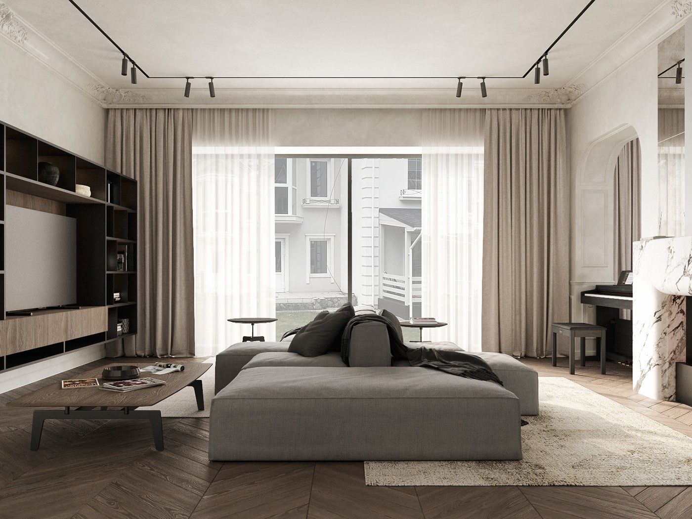 俄罗斯别墅设计 独特的质感、颜值满满-2