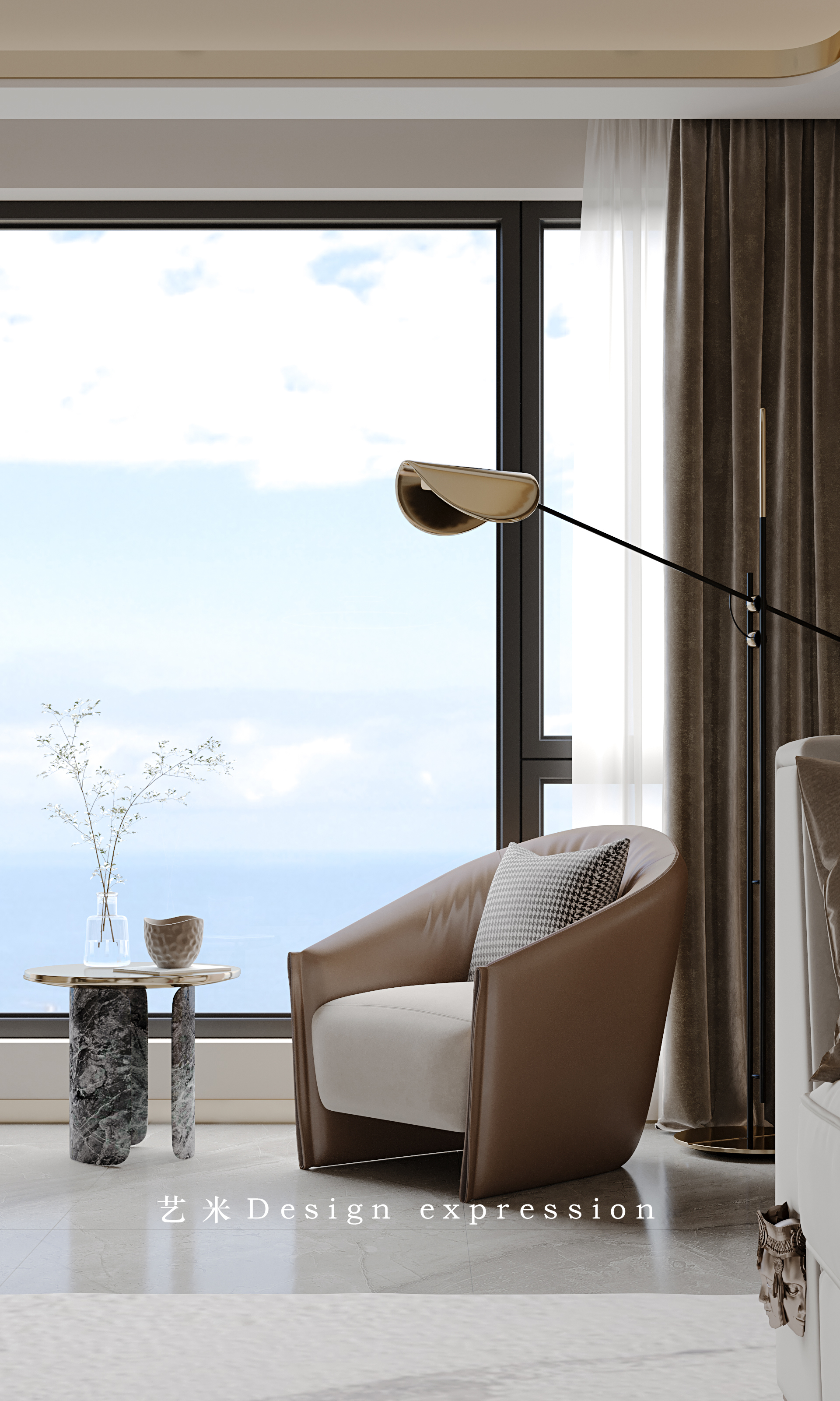 美式轻奢客餐厅-艺米效果图-2