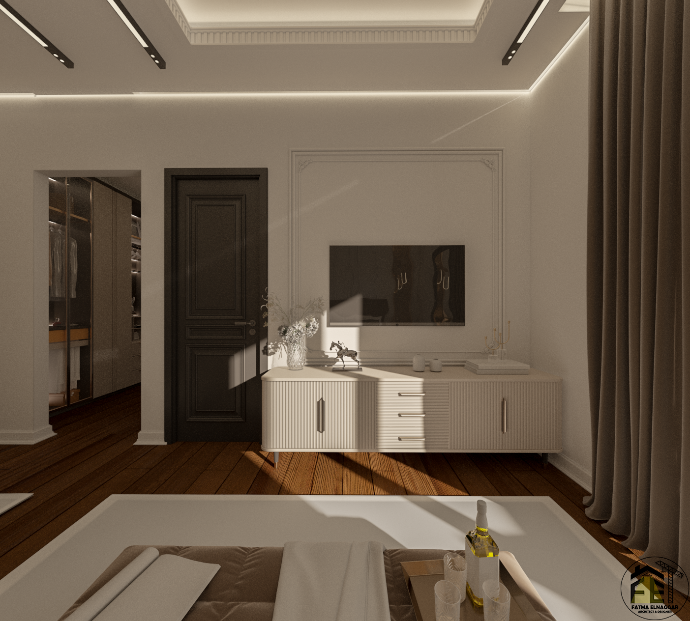 "Interior Master Bedroom Design & Shop Drawings"-3