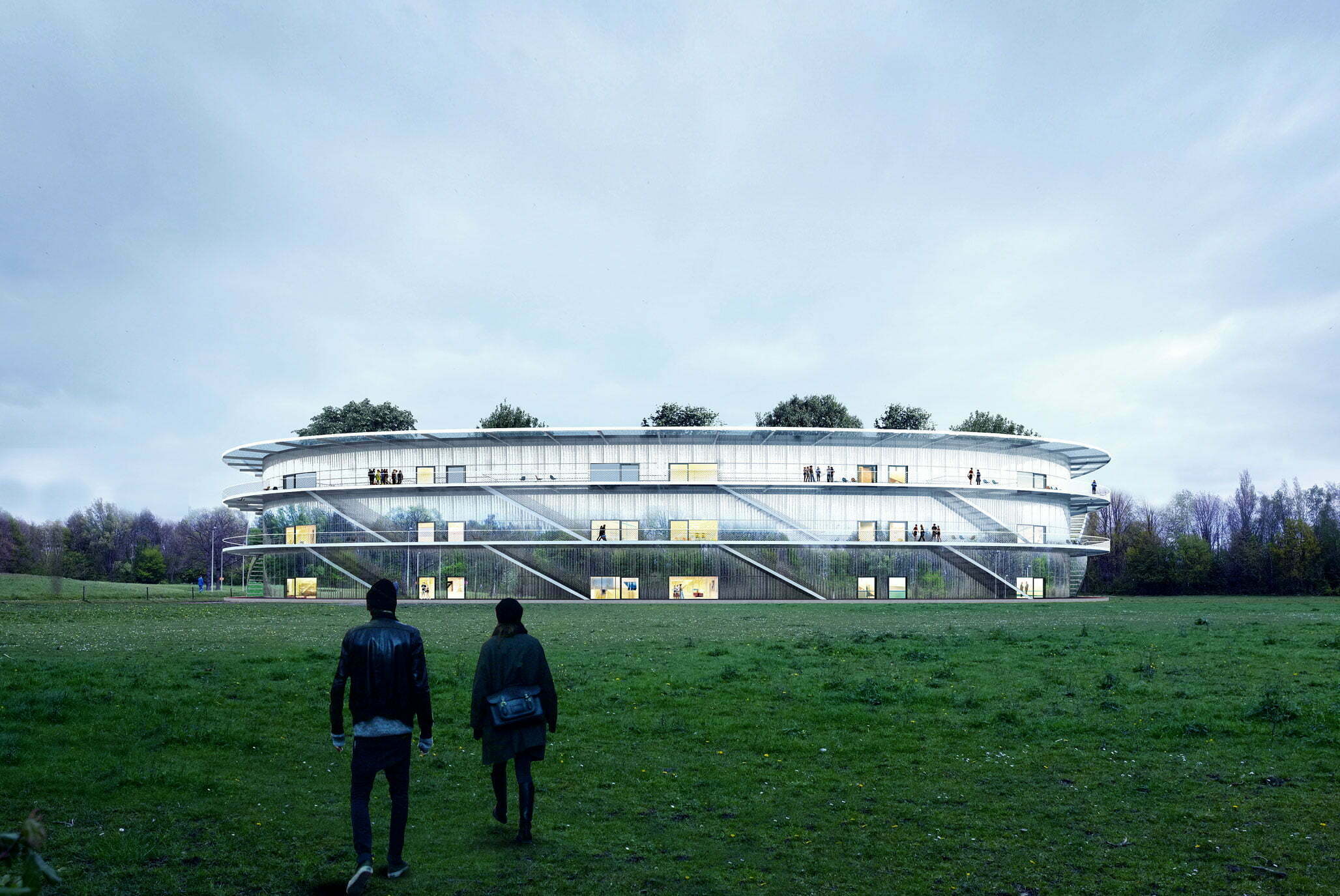 O 楼 学院楼

注：这里gebouw可能是荷兰语等语言中建筑、楼的意思，O推测是该建筑的编号之类，faculty building常见意思是学院楼  丨比利时安特卫普-10