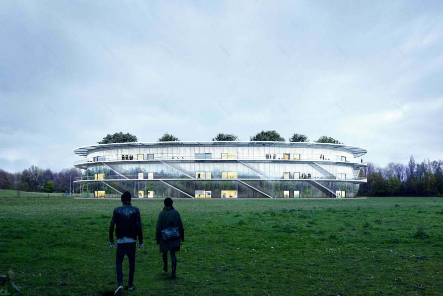 O 楼 学院楼
注:这里gebouw可能是荷兰语等语言中建筑、楼的意思,O推测是该建筑的编号之类,faculty building常见意思是学院楼 丨比利时安特卫普-10