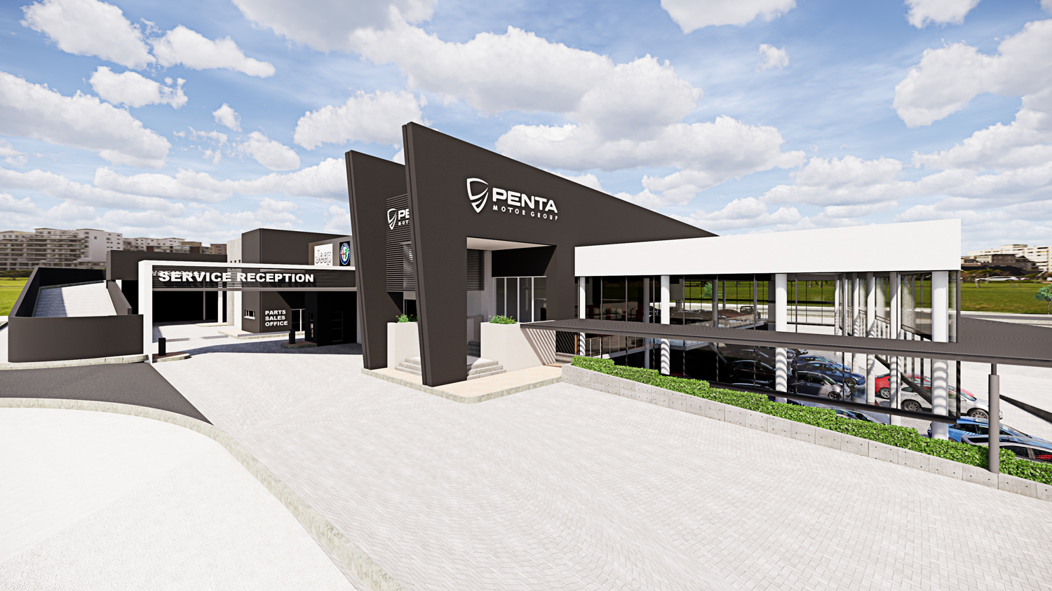 南非汽车展厅设计，旋转展台展示经典车收藏-11