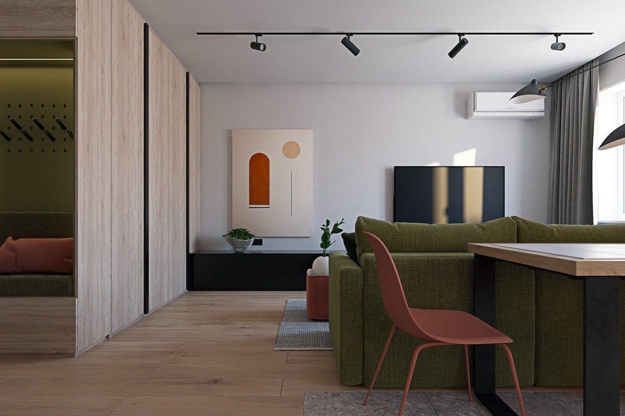 乌克兰基辅 82㎡多彩空间设计-3